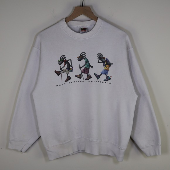 Fruit of the Loom Other - Vintage 1998 Palm Springs California Hiking Sweatshirt White Adult Large